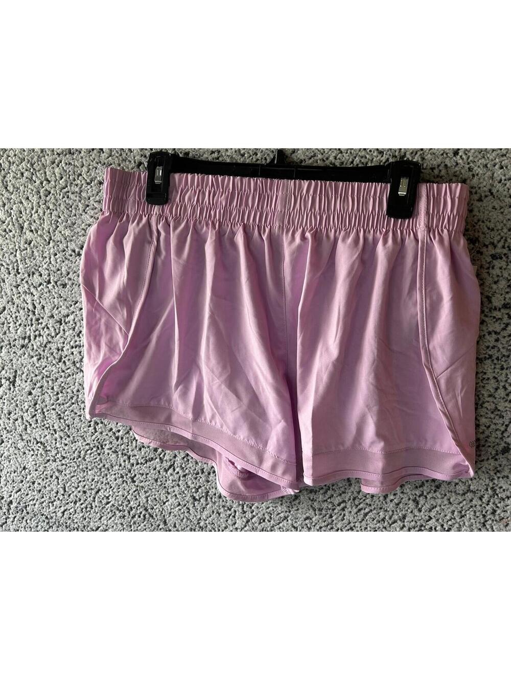 NWT Leg3nd Womens Athletic Running Shorts XL Pink Lined Workout Gym